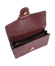 PINKO LOVE ONE CLASSIC Mini-Umh&auml;ngetasche aus Leder intensives Johannisbeer-Antikgold - Damentaschen - 3