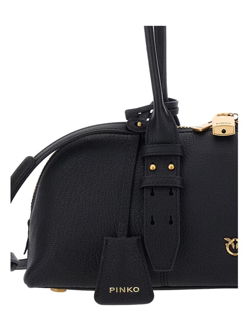 BOWLING Schultertasche mit Schultergurt schwarz-antikgold - Damentaschen