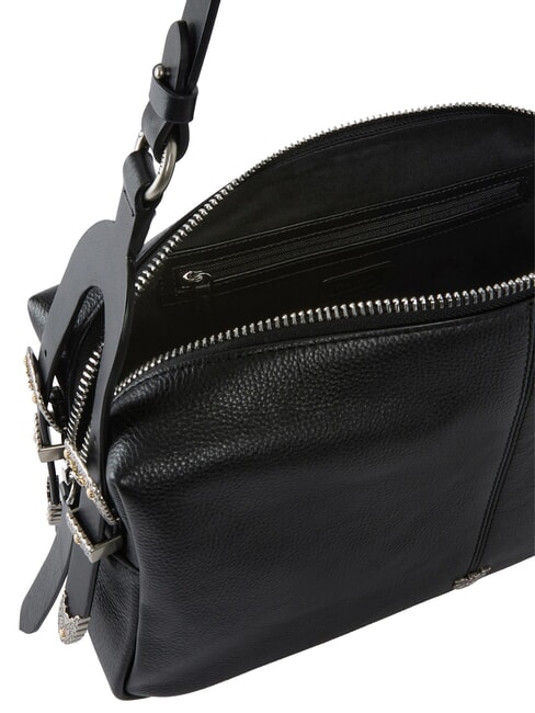 24 CLASSIC Umh&auml;ngetasche schwarz-altsilber - Damentaschen
