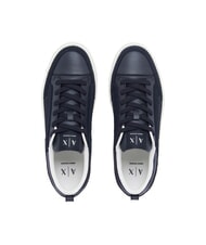 ARMANI EXCHANGE LONDON Ledersneakers Tiefblau - Herrenschuhe - 4