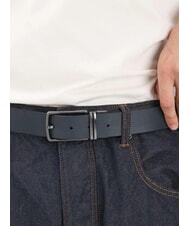 ARMANI EXCHANGE A|X Doppelseitiger Lederg&uuml;rtel schwarz/marineblau - G&uuml;rtel - 4