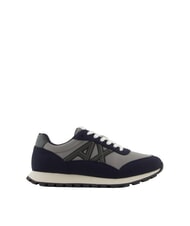 ARMANI EXCHANGE DROP MICROSUEDE Sneaker mit kontrastierendem Logo - Herrenschuhe