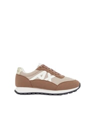 ARMANI EXCHANGE DROP MICROSUEDE Sneaker mit seitlichem Logo - Damenschuhe