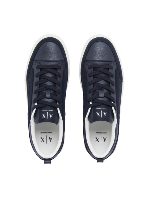 LONDON Ledersneakers Tiefblau - Herrenschuhe