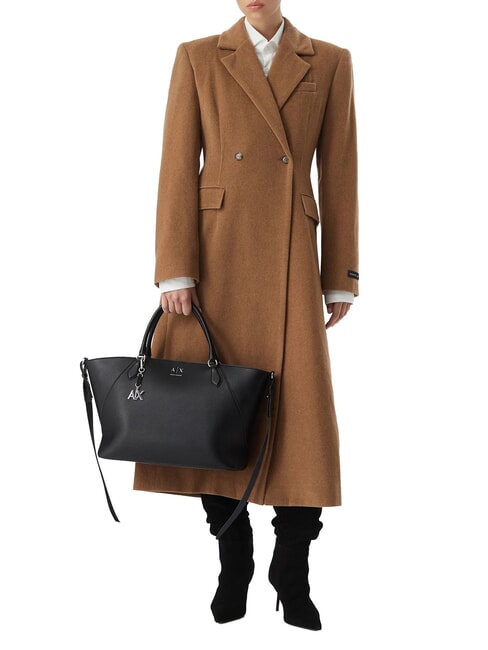 ISABEL Maxi-Shopper mit Schultergurt Schwarz - Damentaschen
