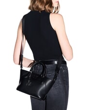 ARMANI EXCHANGE ISABEL Mini-Einkaufstasche mit Schultergurt Schwarz - Damentaschen - 2