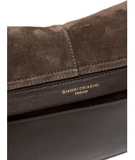 GIANNI CHIARINI HELENA ROUND Schultertasche aus Leder Mokka - Damentaschen - 6