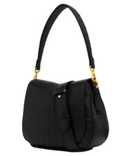 GIANNI CHIARINI HELENA ROUND Schultertasche aus Leder mit Schulterriemen Schwarz - Damentaschen - 4