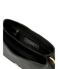 GIANNI CHIARINI HELENA ROUND Schultertasche aus Leder mit Schulterriemen Schwarz - Damentaschen - 4