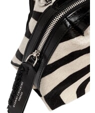 GIANNI CHIARINI ALIFA Lederhandtasche mit Schulterriemen schwarz-wei&szlig;es Zebra - Damentaschen - 6