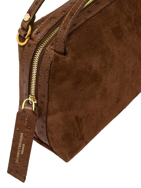 ALIFA Handtasche mit Schulterriemen aus Leder Cognac - Damentaschen
