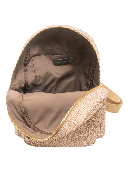 B-CLUB Rucksack mit Vordertasche beiger Meer - Damentaschen