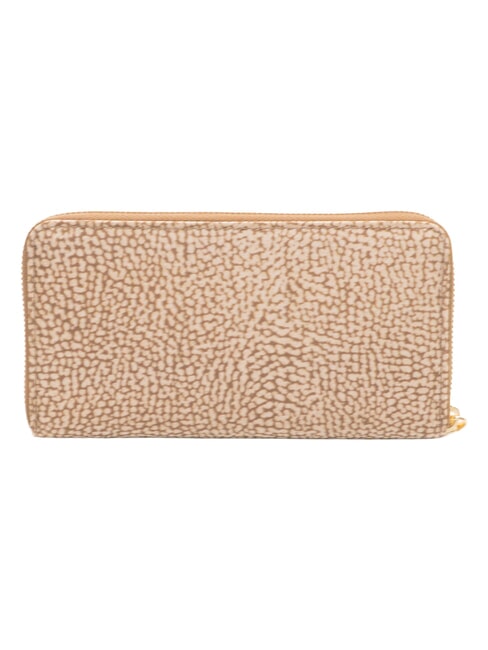 B-CLUB Gro&szlig;e Geldb&ouml;rse mit Rei&szlig;verschluss Beige - Brieftaschen Damen