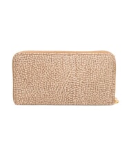 BORBONESE B-CLUB Gro&szlig;e Geldb&ouml;rse mit Rei&szlig;verschluss Beige - Brieftaschen Damen - 3