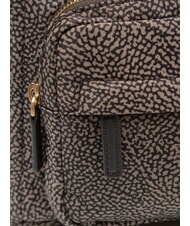 BORBONESE B-CLUB Rucksack mit Vordertasche Teer - Damentaschen - 3