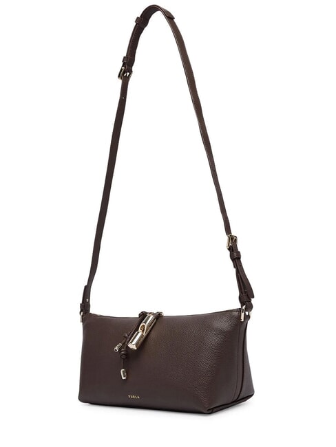 DEBBY Schultertasche, Leder Schokolade - Damentaschen