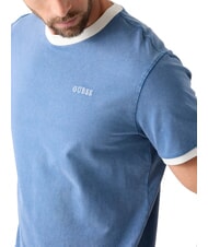 GUESS BASIC Kurzarm-T-Shirt aus reiner Baumwolle Nordische See Multi - Herren-T-Shirts - 3