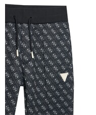 GUESS KIDS ACTIVE Jogginghose 4g aop tiefschwarz - Kinderhosen - 3