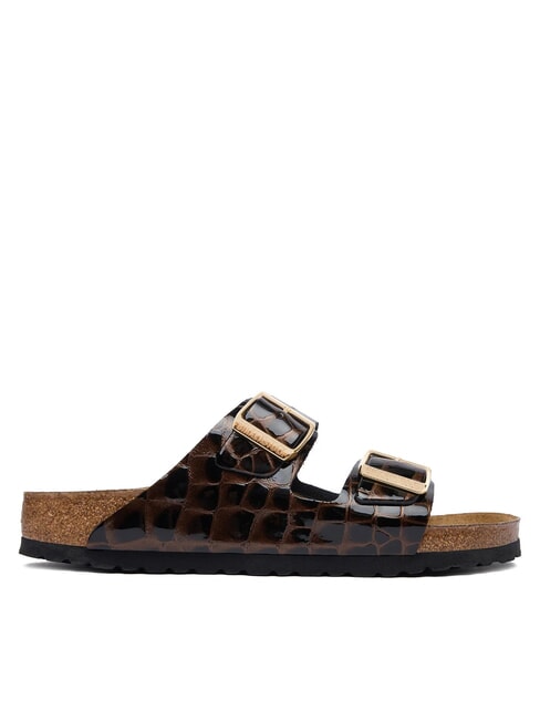 ARIZONA EMBOSS Ledersandalen Tier schwarz - Damenschuhe