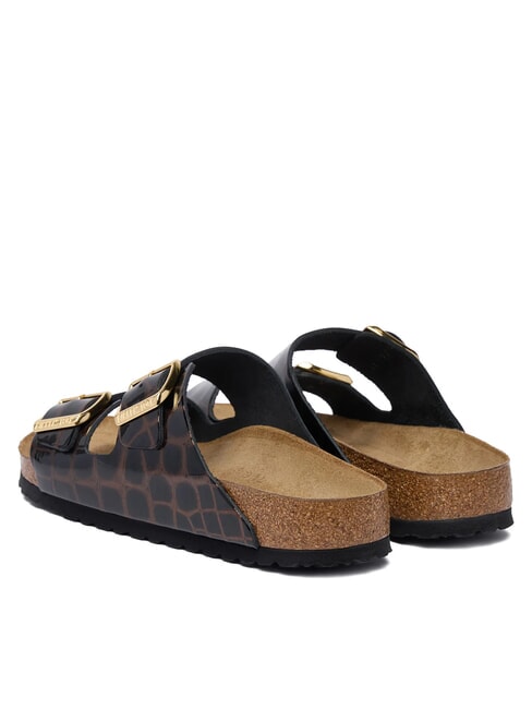 ARIZONA EMBOSS Ledersandalen Tier schwarz - Damenschuhe