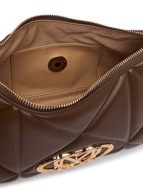 EMBOSSED QUILTED Umh&auml;ngetasche braun - Damentaschen