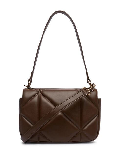 EMBOSSED QUILTED Schultertasche mit Schultergurt braun - Damentaschen