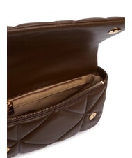 LOVE MOSCHINO EMBOSSED QUILTED Schultertasche mit Schultergurt braun - Damentaschen - 4