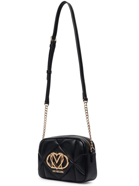 EMBOSSED QUILTED Mini-Stepptasche Schwarz - Damentaschen