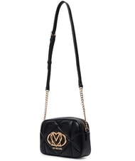 LOVE MOSCHINO EMBOSSED QUILTED Mini-Stepptasche Schwarz - Damentaschen - 3