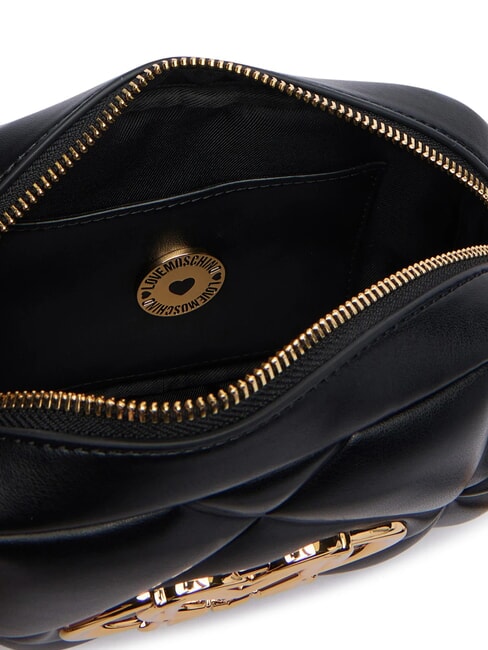 EMBOSSED QUILTED Mini-Stepptasche Schwarz - Damentaschen