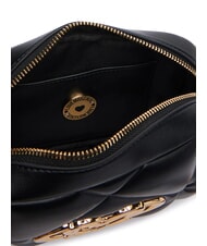 LOVE MOSCHINO EMBOSSED QUILTED Mini-Stepptasche Schwarz - Damentaschen - 5