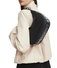 LOVE MOSCHINO GIANT Schultertasche mit Schultergurt Schwarz Schwarz - Damentaschen - 2