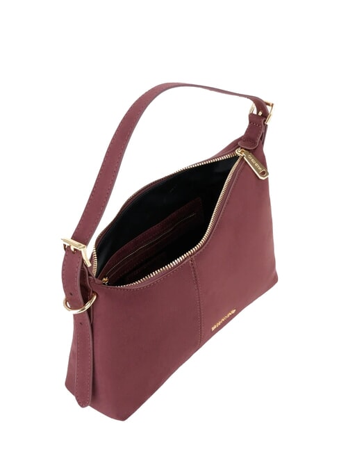 YUKI Schultertasche mit Schultergurt Bordeaux - Damentaschen