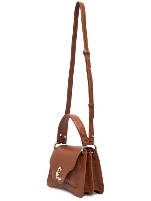 C-ME Handtasche mit Schulterriemen Cognac - Damentaschen
