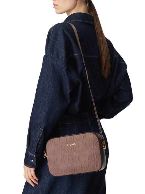 MANHATTAN Mini-Schultertasche Mokka - Damentaschen