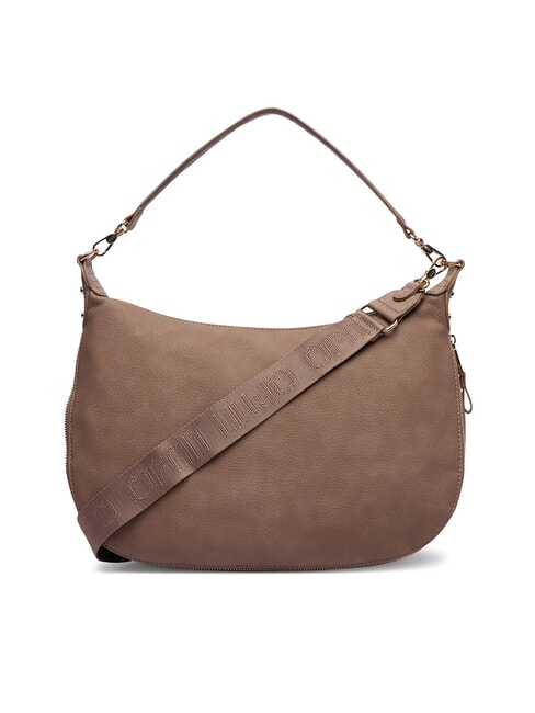 KALISKA Schultertasche mit Schultergurt Mokka - Damentaschen