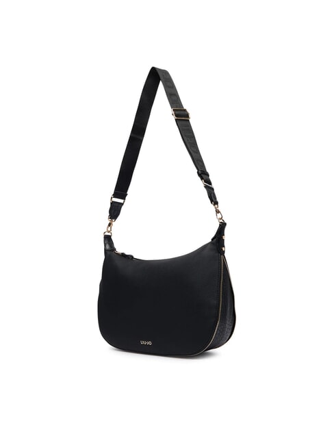 KALISKA Schultertasche mit Schultergurt SCHWARZ - Damentaschen