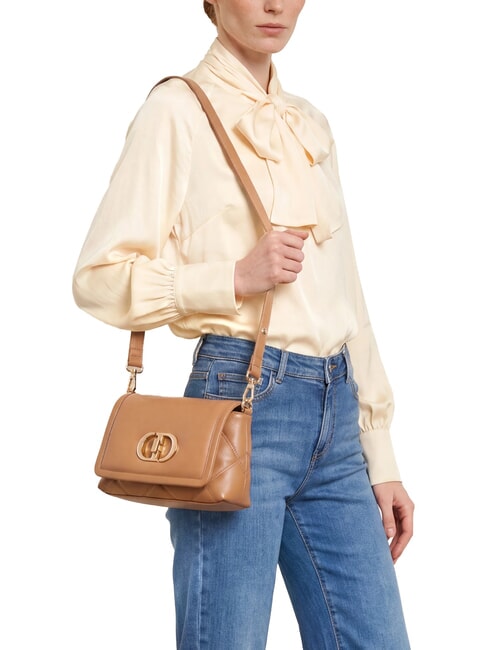 LAPUFFY Schultertasche mit Schultergurt Wildleder- - Damentaschen