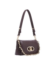 LIUJO LAPUFFY Schultertasche mit Schultergurt rote Aubergine - Damentaschen - 3