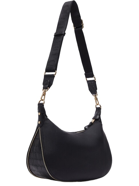 KALISKA Schultertasche / Umh&auml;ngetasche SCHWARZ - Damentaschen