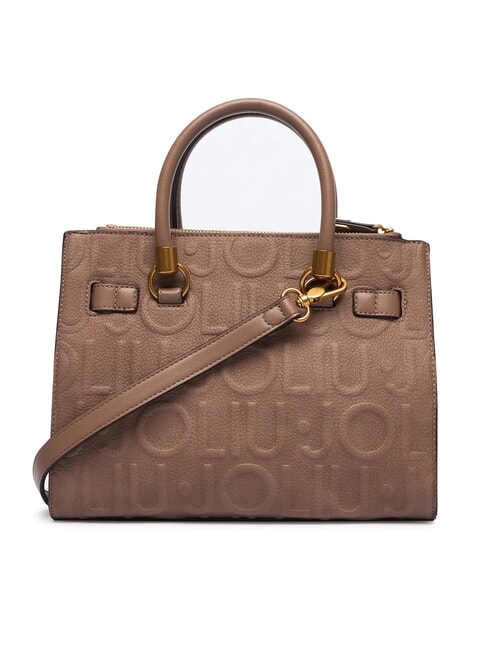 MANHATTAN Handtasche mit abnehmbarem Schulterriemen Mokka - Damentaschen