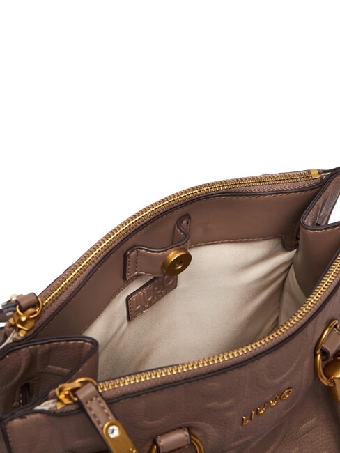 MANHATTAN Handtasche mit abnehmbarem Schulterriemen Mokka - Damentaschen