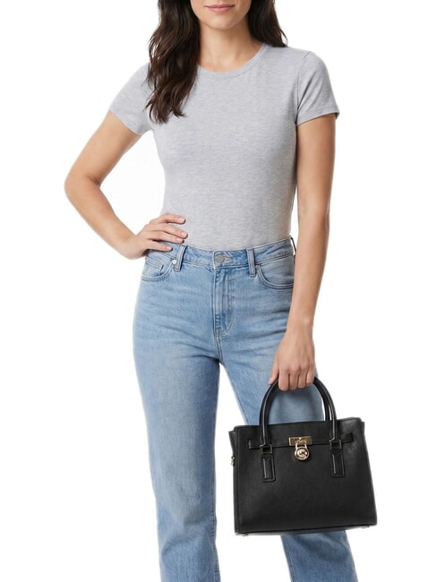 HAMILTON MODERNE Handtasche mit Schulterriemen Schwarz - Damentaschen