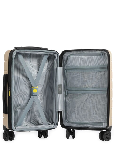 AIR ARMOUR Erweiterbarer Handgep&auml;cktrolley Elfenbein - Handgep&auml;ck