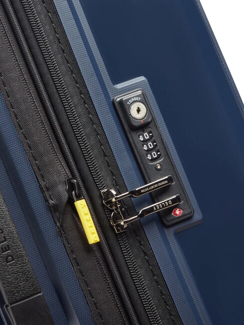LUTECE SE Gro&szlig;er, erweiterbarer Trolley Blau - Harte Trolleys