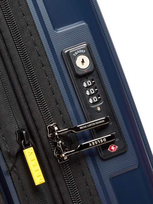 LUTECE SE Erweiterbarer Handgep&auml;cktrolley Blau - Handgep&auml;ck
