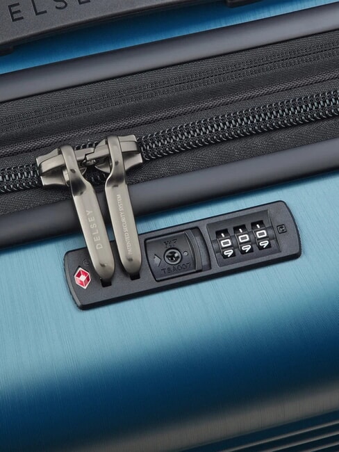FREESTYLE Erweiterbarer Handgep&auml;cktrolley Blau - Handgep&auml;ck