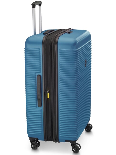 FREESTYLE Gro&szlig;er, erweiterbarer Trolley Blau - Harte Trolleys