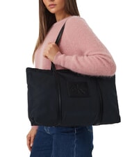 CALVIN KLEIN TOTE Einkaufstasche aus recyceltem Stoff auf Schwarz - Damentaschen - 2