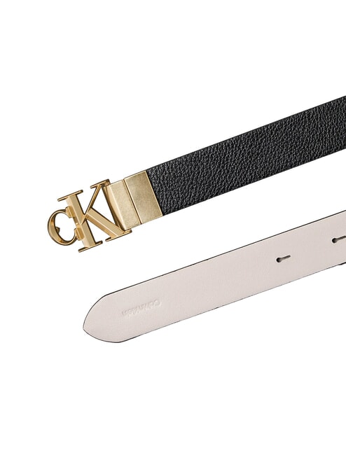 CK HARDWARE Wendbarer Lederg&uuml;rtel schwarzes / antikes Schlosslicht - G&uuml;rtel